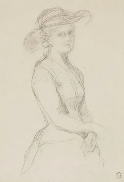 Portrait Of A Woman In A Hat 2