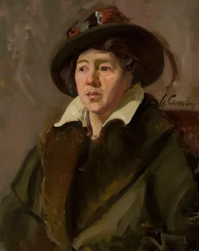Portrait Of A Woman In A Hat