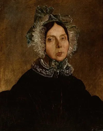 Portrait Of A Woman In A Lacy Cap