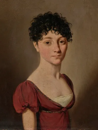 Portrait Of A Woman In A Red Dress 2