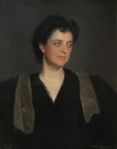 Portrait Of A Woman In Black Mrs Howard Okie