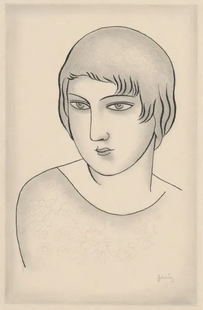 Portrait Of A Woman In Flowery Dress