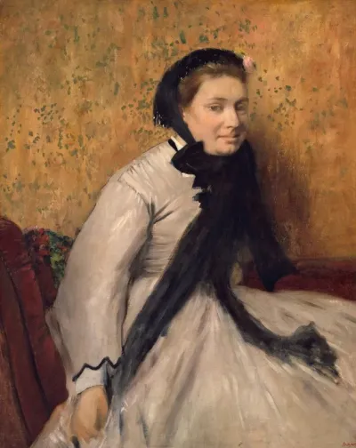 Portrait Of A Woman In Gray