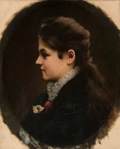 Portrait Of A Woman In Profile 2