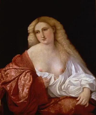 Portrait Of A Woman Know As Portrait Of A Courtsesan