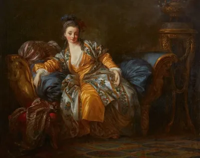 Portrait Of A Woman On A Divan