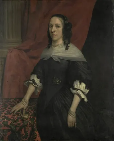 Portrait Of A Woman Possibly Anna Van Bourgondie Founder Of Slot Windenburg Op Dryschor Schouwen And Wife Of Adolf Van Kleef