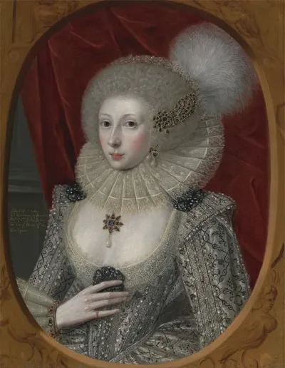 Portrait Of A Woman Possibly Frances Cotton Lady Montagu Of Boughton Castle Northamptonshire