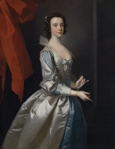 Portrait Of A Woman Probably Elizabeth Aislabie Of Studley Royal Yorkshire