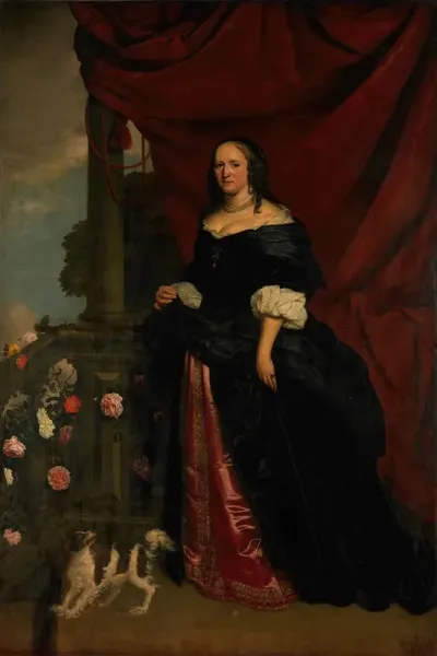 Portrait Of A Woman Probably Sophia Anna Van Pipenpoy C 1618 70 Countess Of Schellart