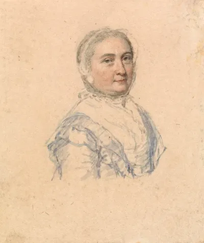 Portrait Of A Woman Taken From Life Facing Right