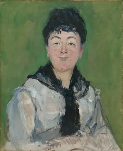 Portrait Of A Woman With A Black Fichu