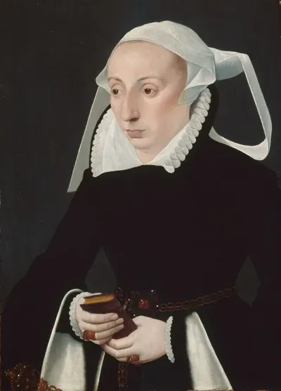 Portrait Of A Woman With A Prayer Book