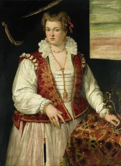 Portrait Of A Woman With A Squirrel