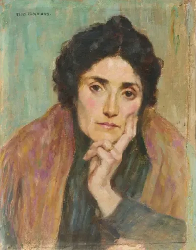 Portrait Of A Woman With Dark Hair