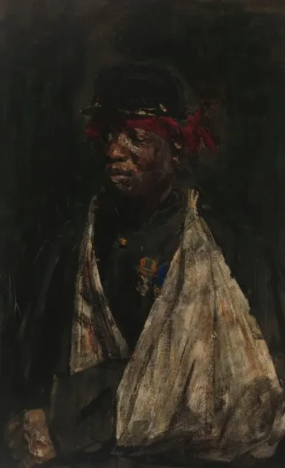 Portrait Of A Wounded Knil Soldier