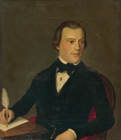 Portrait Of A Writing Man