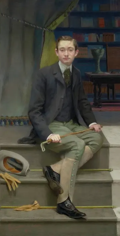Portrait Of A Young Edwardian Man