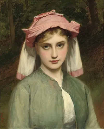 Portrait Of A Young Girl In A Forest