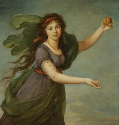 Portrait Of A Young Girl In The Guise Of Atalanta