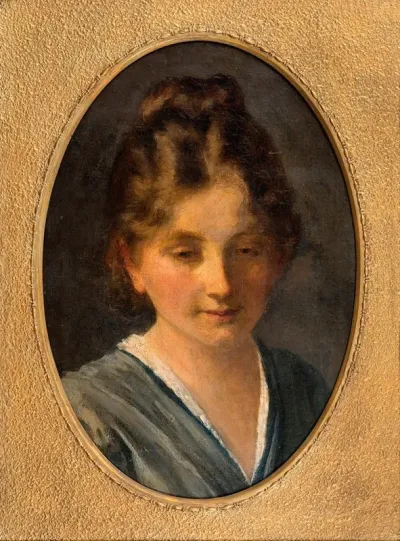 Portrait Of A Young Girl Miss Karen Poulsen