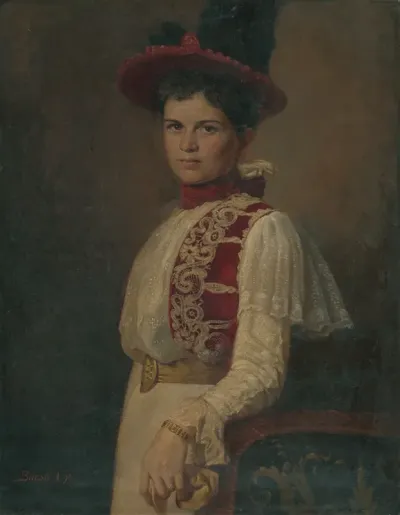 Portrait Of A Young Lady In A Hat