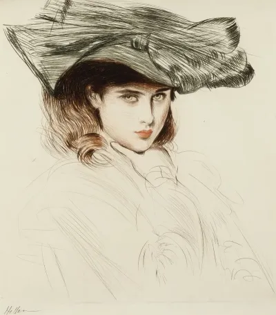 Portrait Of A Young Lady With Hat
