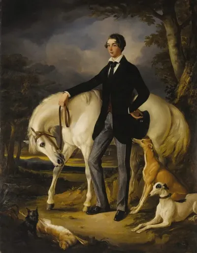 Portrait Of A Young Man George Osbaldeston