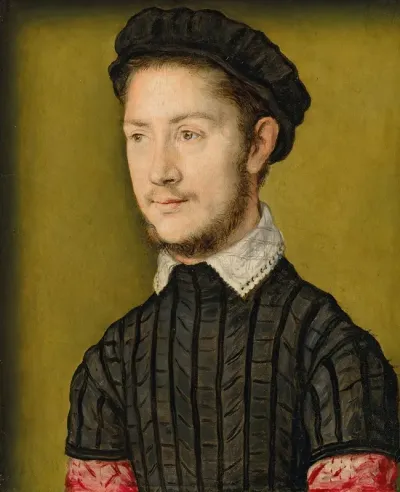 Portrait Of A Young Man Probably An Officer Royal