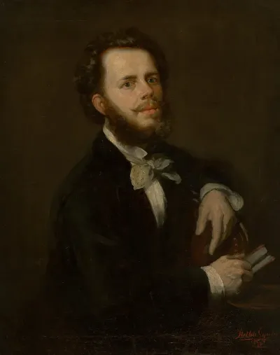 Portrait Of A Young Man With Beard