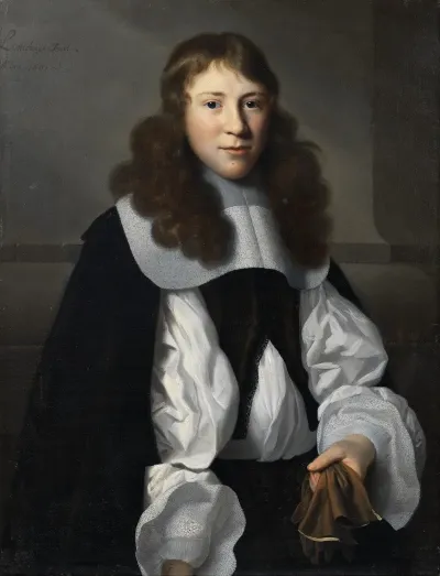 Portrait Of A Young Man With Gloves