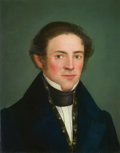 Portrait Of A Young Man With Whiskers