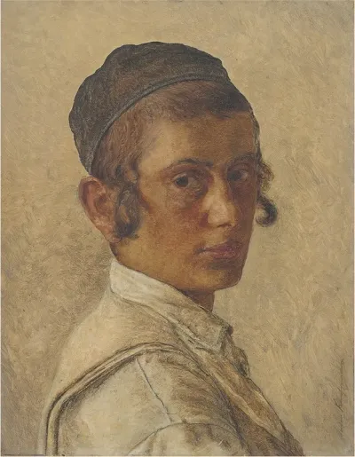 Portrait Of A Young Orthodox Boy