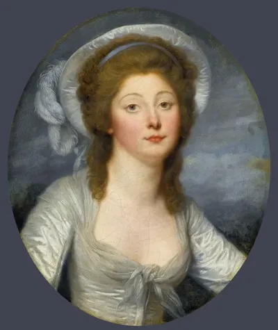 Portrait Of A Young Woman Called Mademoiselle Montredon