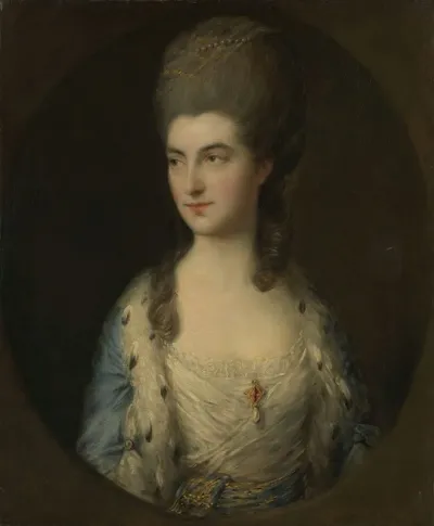 Portrait Of A Young Woman Called Miss Sparrow