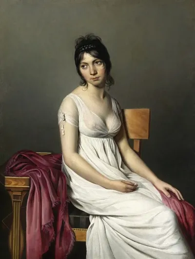 Portrait Of A Young Woman In White