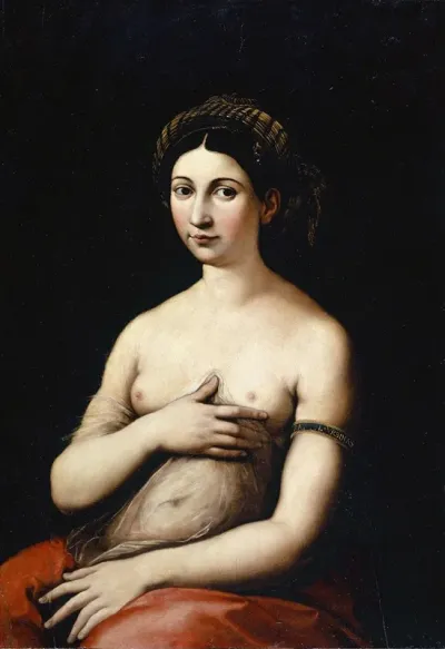 Portrait Of A Young Woman La Fornarina