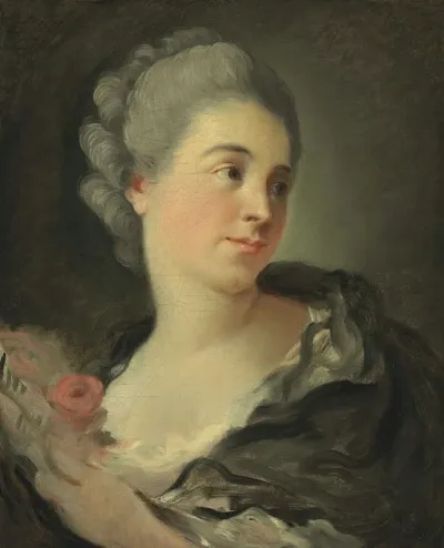 Portrait Of A Young Woman Presumably Marie Therese Colombe