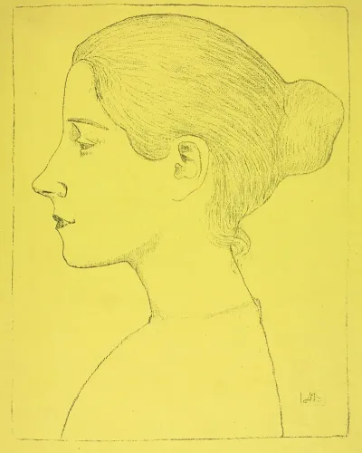 Portrait Of A Young Woman Profil De Jeune Fille