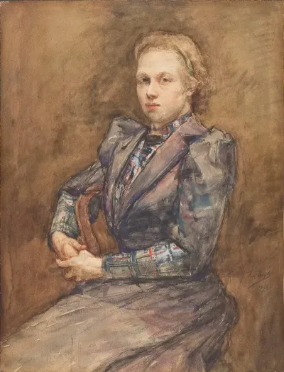 Portrait Of A Young Woman Seated 2
