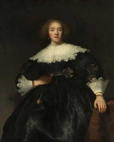 Portrait Of A Young Woman With A Fan