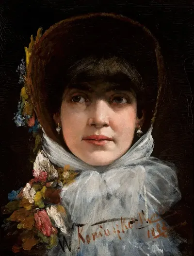 Portrait Of A Young Woman With A Fringe