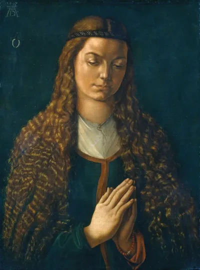 Portrait Of A Young Woman With Her Hair Down 2