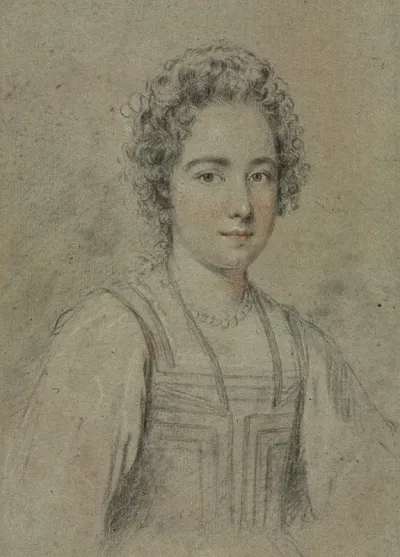 Portrait Of A Young Woman With Pearls