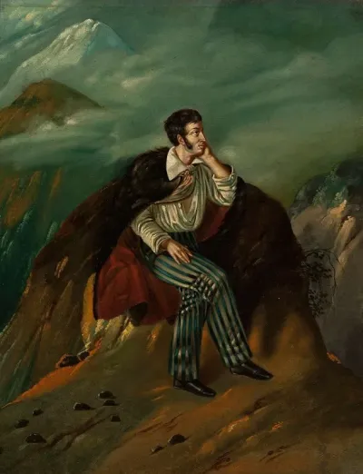Portrait Of Adam Mickiewicz On The Rock Of Judah
