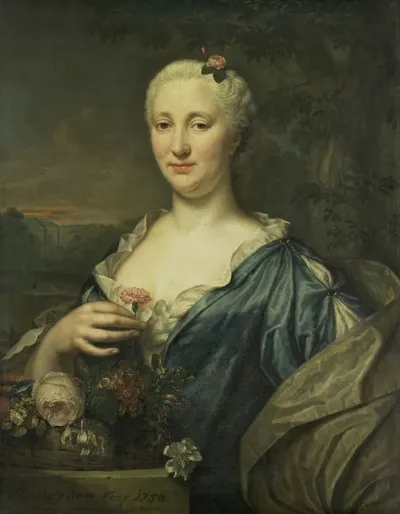 Portrait Of Agnes Margaretha Albinus Wife Of Coenraad Van Heemskerck