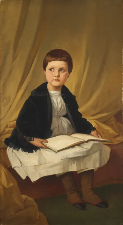 Portrait Of Agnes Von Steinle The Artists Daughter 2