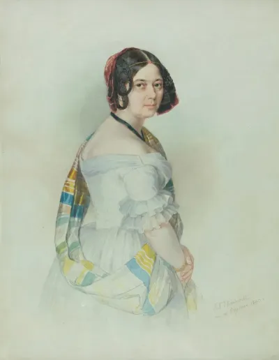 Portrait Of Aleksandra Nee Stecka Princess Michalowa Radziwill