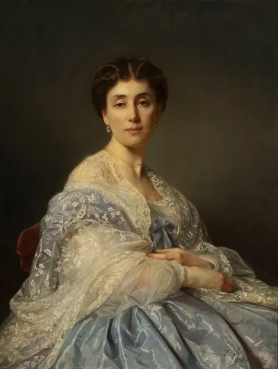 Portrait Of Aleksandra Zatler Generals Wife
