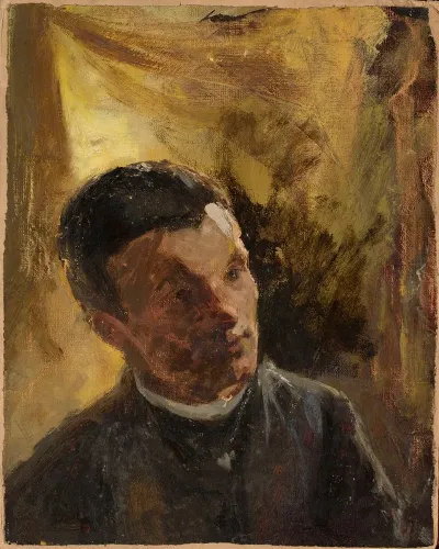 Portrait Of Alexander Lensky 1847 1908 Russian Artist